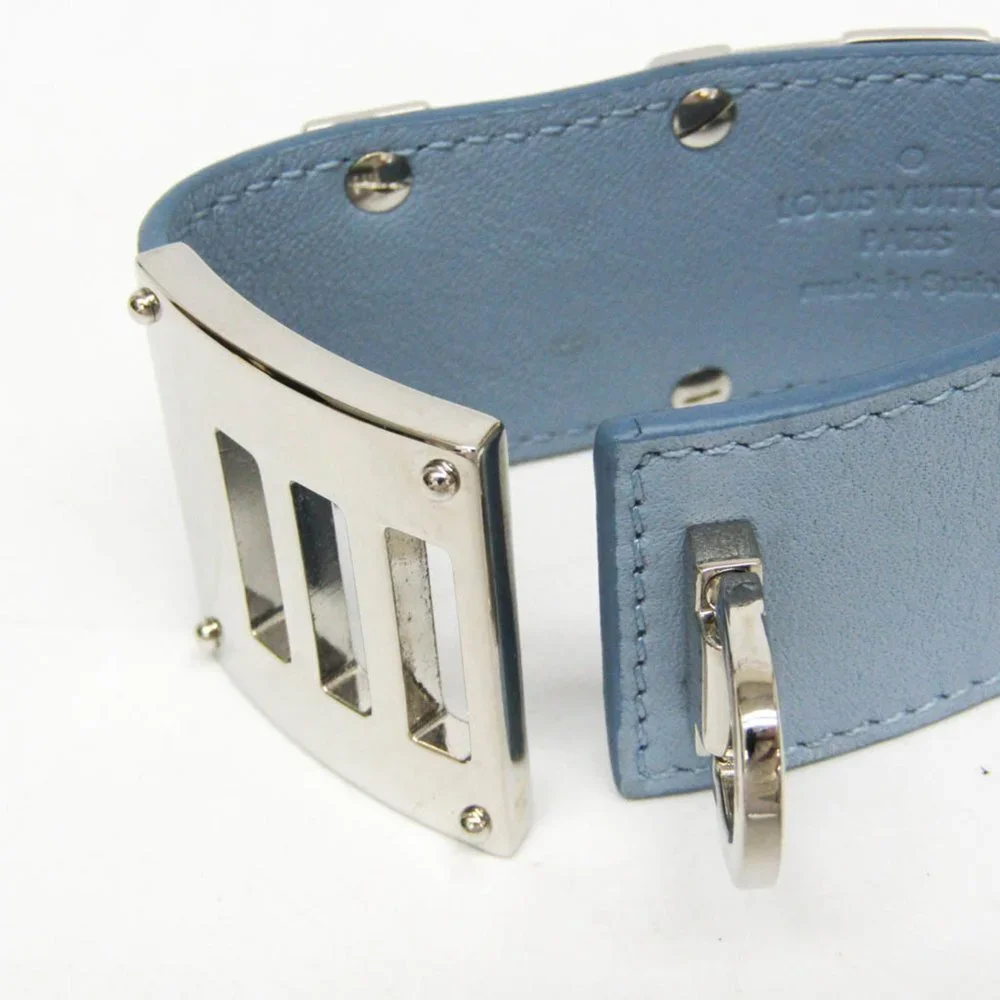LOUIS VUITTON Blue Leather Bracelet - Picture 6 of 11
